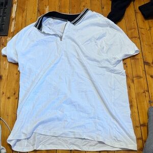 Tommy Hilfiger White Polo with Black Collar